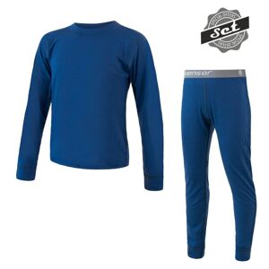 SENSOR MERINO AIR SET detský tričko dl.rukáv + spodky tm.modrá Veľkosť: 110 spodná bielizeň