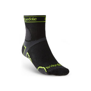 Ponožky Bridgedale TRAIL RUN LW T2 MS 3/4 CREW Black/845 L (9-11,5)