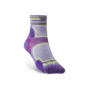 Ponožky Bridgedale TRAIL RUN UL T2 CS 3/4 CREW WQUEEN OF DARKNESS'S Purple/371 S (3-4,5)