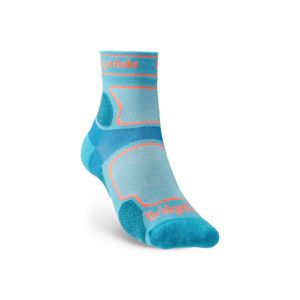 Ponožky Bridgedale TRAIL RUN UL T2 CS 3/4 CREW WQUEEN OF DARKNESS'S Blue/436 L (7-8,5)