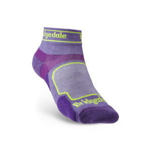 Ponožky Bridgedale TRAIL RUN UL T2 CS LOW WQUEEN OF DARKNESS'S Purple/371 S (3-4,5) UK