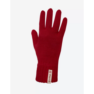 Pletené Merino rukavice Kama R101 124 tmavo červené L