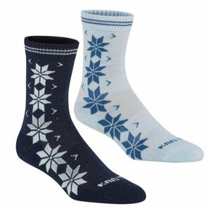 Dámske vlnené ponožky Kari Traa Vinst 2pk modré 611213-Coo 36-38