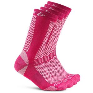 Ponožky CRAFT Warm 2-pack 1905544-720658 - ružová 37-39