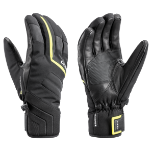 Lyžiarske rukavice LEKI Falcon 3D black / lime 8.5