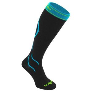 Ponožky Bridgedale Compression Ski 007 black / blue 9,5-12