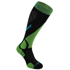 Ponožky Bridgedale Vertige Light 843 black / green 12,5-14,5