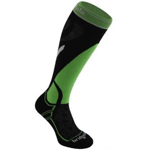 Ponožky Bridgedale Vertige Mid 843 black / green 9,5-12