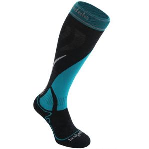 Ponožky Bridgedale Vertige Mid Women's 004 gunmetal / turquoise S (3-4,5) UK