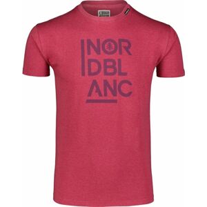 Pánske bavlnené tričko Nordblanc OBEDIENT vínová NBSMT7258_HCA XXL