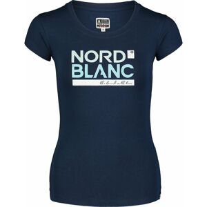 Dámske bavlnené tričko NORDBLANC Ynud modrá NBSLT7387_MOB 44