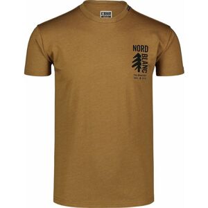Pánske bavlnené tričko Nordblanc SARMY hnedé NBSMT7390_PUH XL