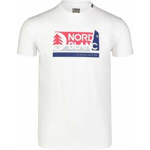 Pánske bavlnené tričko Nordblanc WAL LON biele NBSMT7391_BLA XL