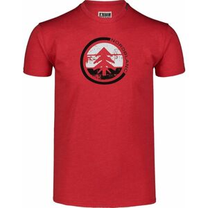 Pánske bavlnené tričko Nordblanc TRICOLOR červené NBSMT7397_TCV XXXL
