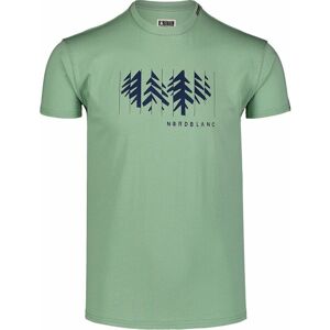 Pánske bavlnené tričko Nordblanc DEKONŠTRUKOVANÉ zelené NBSMT7398_PAZ XXXL