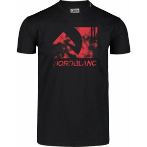 Pánske bavlnené tričko Nordblanc TREETOP čierne NBSMT7399_CRN XL