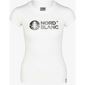 Dámske bavlnené tričko NORDBLANC Central biela NBSLT7403_BLA 44