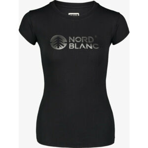 Dámske bavlnené tričko NORDBLANC Central čierna NBSLT7403_CRN 44