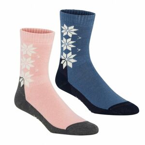 Dámske vlnené ponožky Kari Traa KT Wool Sock 2PK modré 611338-Fai 39-41