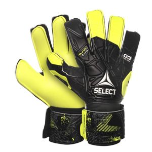 Brankárske rukavice Select GK gloves 03 Youth Flat cut čierno žltá
