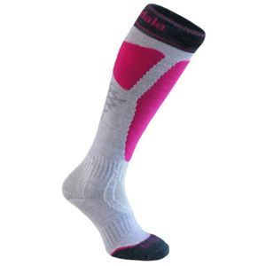 Ponožky Bridgedale Alpine Tour Women's 044 lt. grey/pink M (5-6,5) UK