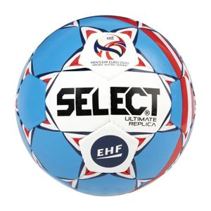 Hádzanárska lopta Select HB Ultimate EURO 2020 Replica bielo modrá