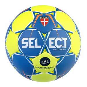 Hádzanárska lopta Select HB keto soft žlto modrá