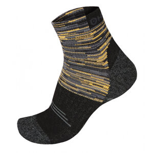 Husky  Hiking čierna/žltá, L(41-44) Ponožky