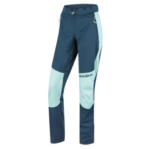 Husky  Kala L mint/turquoise, XL Dámske softshellové nohavice