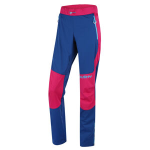 Husky  Kala L pink/blue, XL Dámske softshellové nohavice