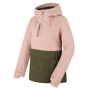 Husky  Nabbi L lt. pink/khaki, L Dámska outdoorová bunda