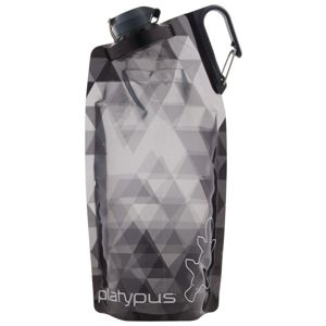Fľaša Platypus DuoLock SoftBottle Gray Prisms 1 l