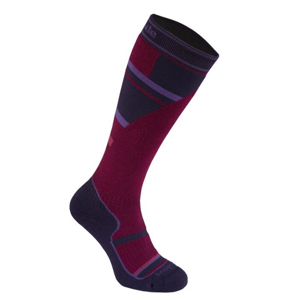 Ponožky BRIDGEDALE Mountain Junior 069 Berry / Raspberry L (7-8,5) UK