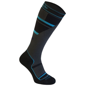 Ponožky BRIDGEDALE Mountain Junior Grey / Blue 804 XL (9-10 UK)