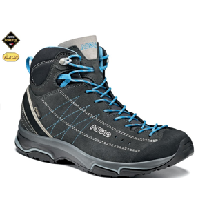 Topánky ASOLO nucleon Mid GV Graphite / Silver / Cyan blue A772 4,5 UK