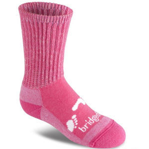 Ponožky Bridgedale Hike All Season Junior Merino Comfort Boot pink/305 L (7-8,5)