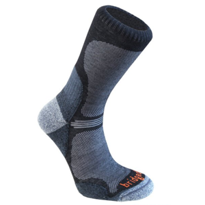Ponožky Bridgedale Hike Ultra Light T2 Merino Performance Crew black/845 M (5-6,5)