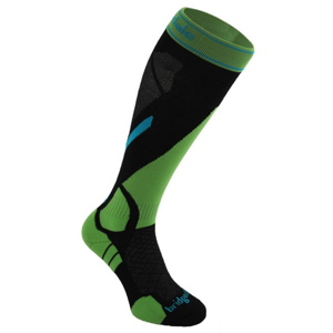 Ponožky Bridgedale Ski Lightweight black/green/843 S (3-6 UK)