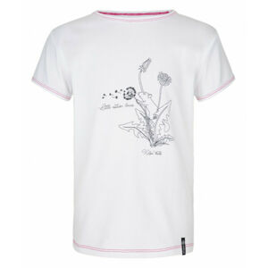 Dievčenské bavlnené tričko Kilpi AVIO-JG biela 158