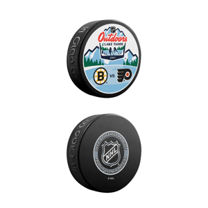 InGlasCo Fanúšikovský puk NHL Lake Tahoe Dueling Blister (1ks), Philadelphia Flyers-Boston Bruins