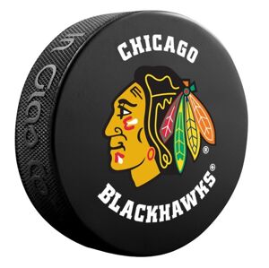 InGlasCo Fanúšikovský puk NHL Logo Blister (1ks), Chicago Blackhawks