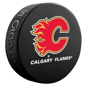 InGlasCo Fanúšikovský puk NHL Logo Blister (1ks), Calgary Flames