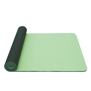 Podložka na jógu YATE yoga mat dvojvrstvová / zelená / materiál TPE