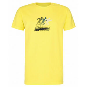 Chlapčenské bavlnené tričko Kilpi LAMI-JB žlté 158