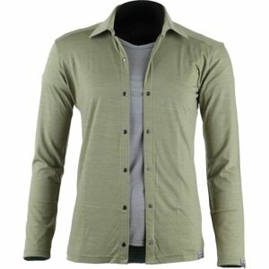 Dámska merino košeľa Lasting AMANDA-6767 zelená XL