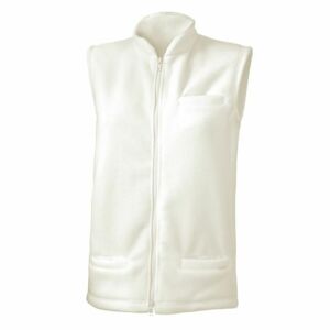 Dámska fleecová vesta Lasting NEMO-0101 biela L
