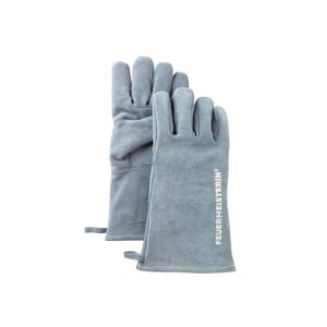 Dámska koža grilovacie rukavice Feuermeister BBQ Premium (pár) šedé
