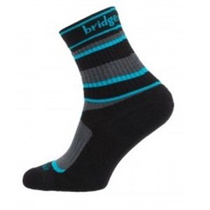 Ponožky BRIDGEDALE MerinoFusion Hiker Junior Black/Grey L (7-8,5) UK