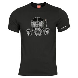 Pánske tričko PENTAGON® Gas mask čierne XL