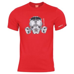 Pánske tričko PENTAGON® Gas mask červené XXL